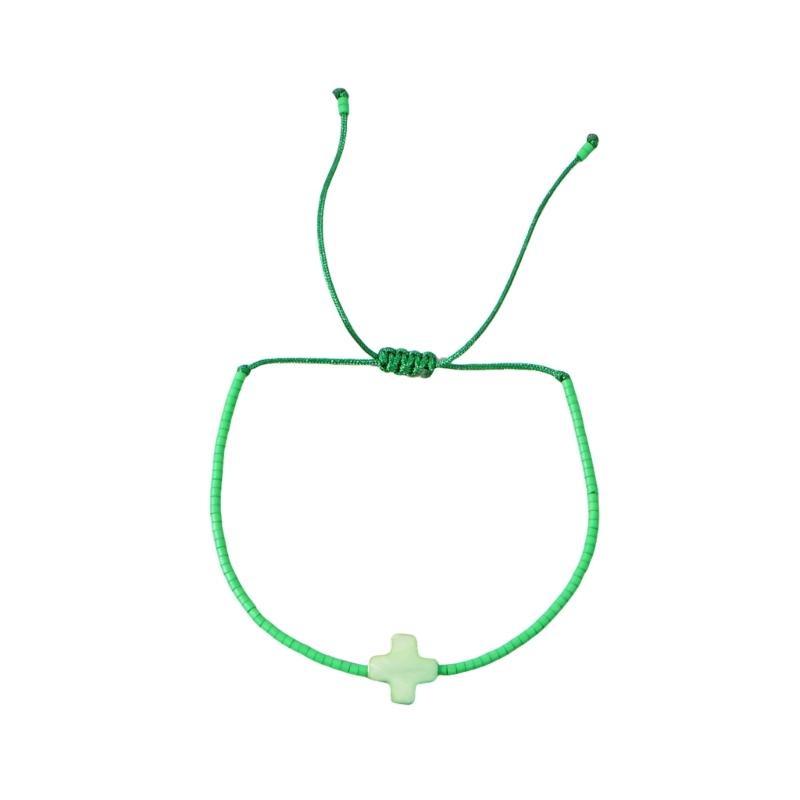 

Fashionable Bohemian Crosses Bracelet Colorful Beads Adjustable Decoration for Daily Use or Special Event Wear