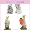Vivid Easter Polyresin Bunny Resin Rabbit Ornament For Rustic Home Decor