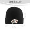 4A Poker Card Unisex Style Beanie Hats Adult Unisex Casual Elastic Cap Autumn Winter Outdoor Design Bonnet