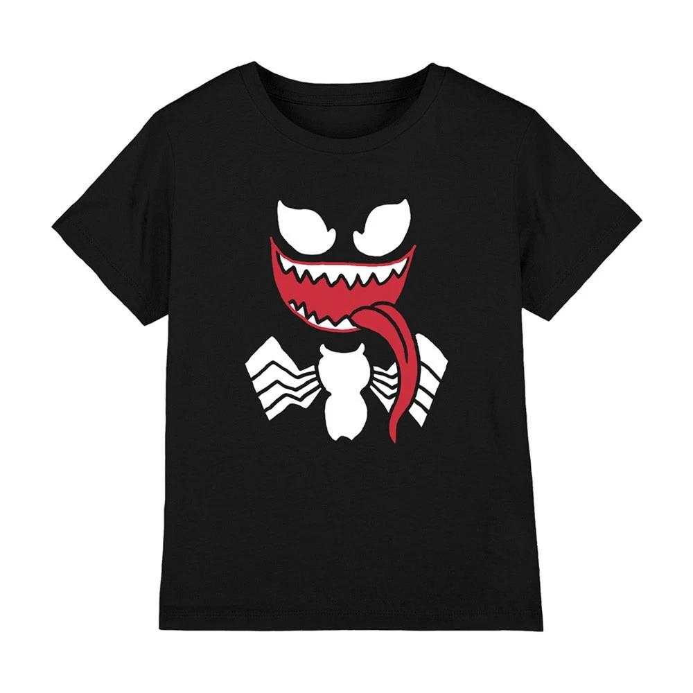 Детская футболка Marvel Venom Face, 3-8 лет, Черная 110