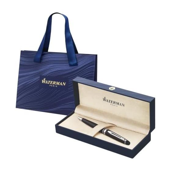 WATERMAN Ballpoint Pen Expert Essential Matte Black CT Fine Point Oil-based Shopper Included Gift Box Gift Present Luxury S0951890 W1
