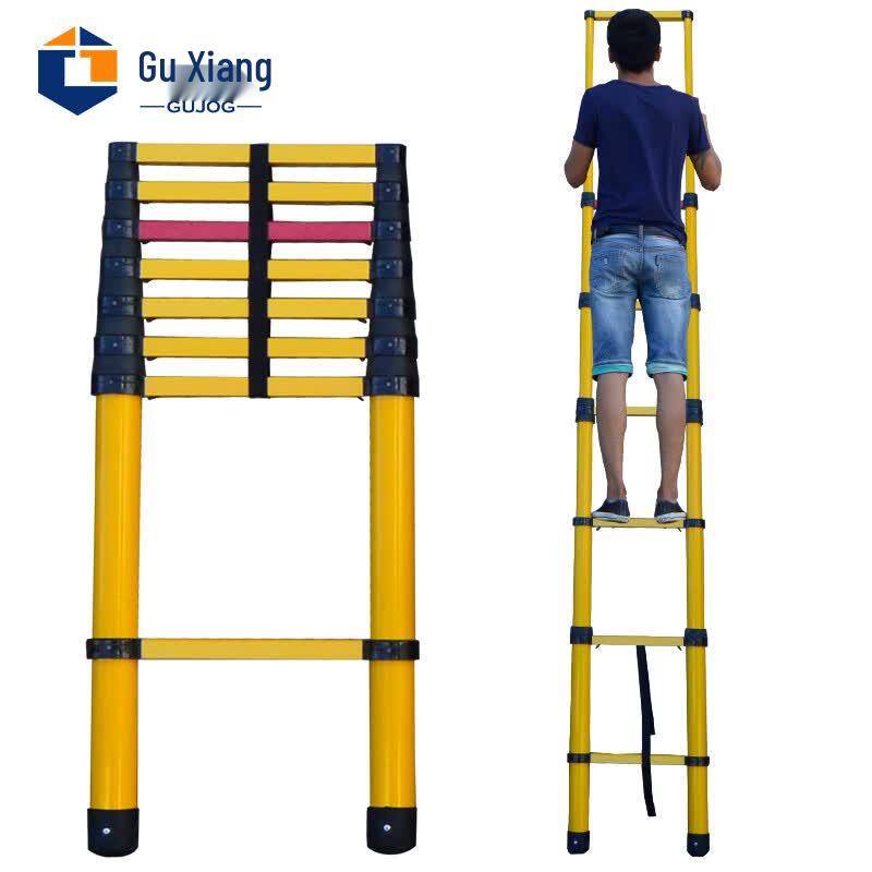Guxiang Fiberglass Insulated Telescopic Electrician Ladder