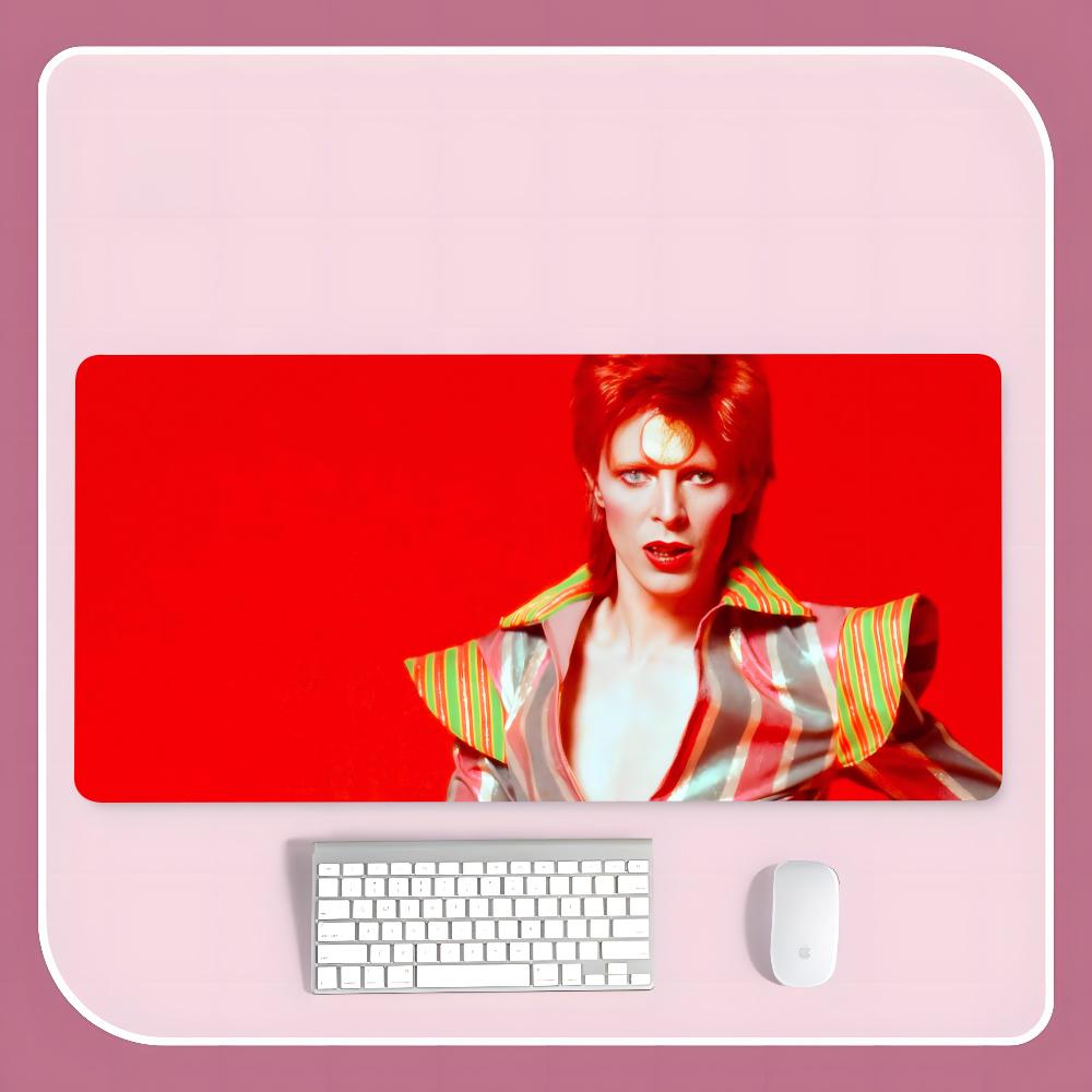 D-David S-Singer B-Bowies Mouse Pad 900x400mm Rectangular Pad PC Keyboard Office Table Rubber 900x400mm Mat XXL Laptop Lock Edge
