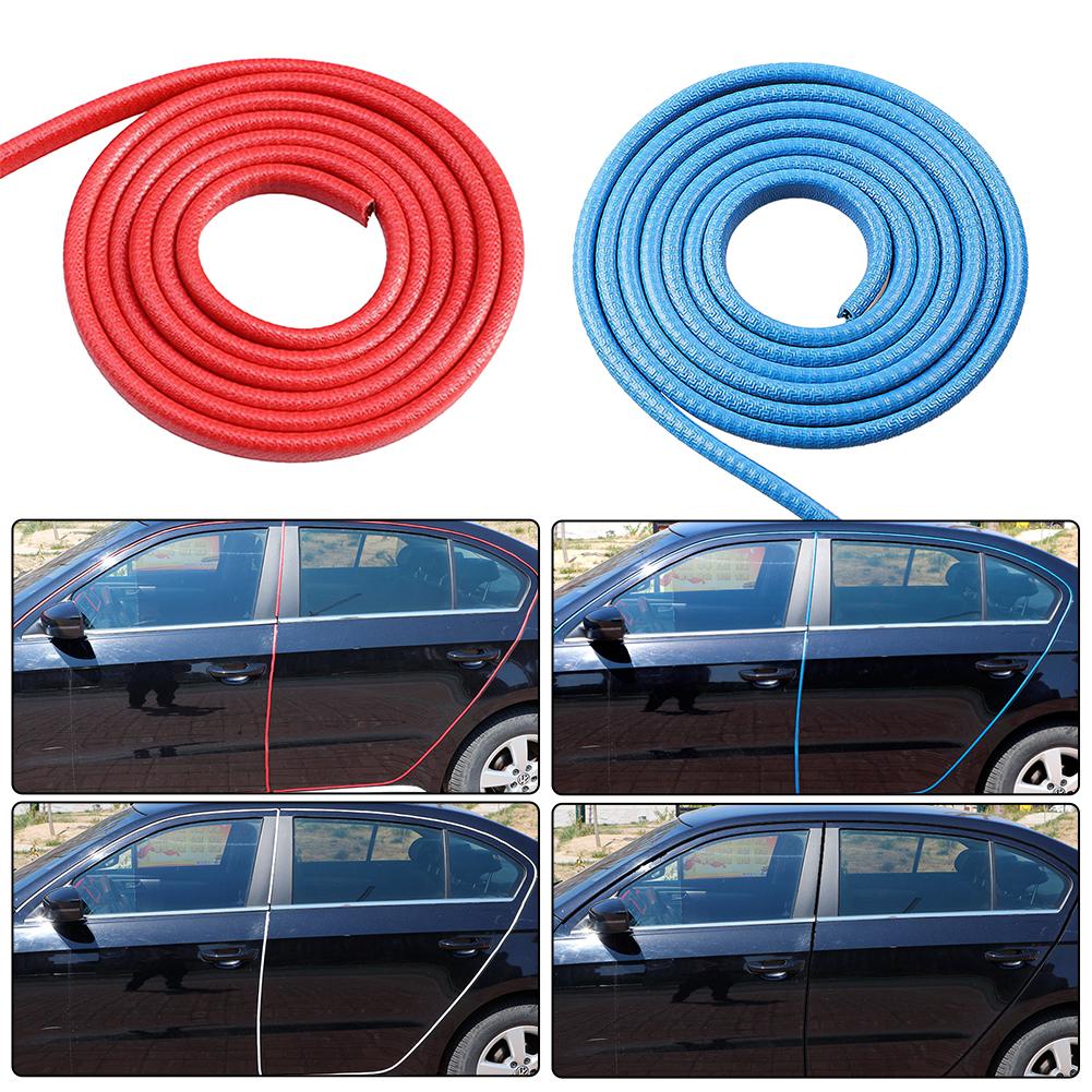 2M Universal Car Door Edge Protector Strips Auto Door Guard Protective Strips Automobiles Doors Trunk Hood Seal Sealant Strip