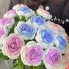 Knitting Woven Wedding Decoration Knitting Flower Artificial Flower Fake Flowers Hand Knitting Rose