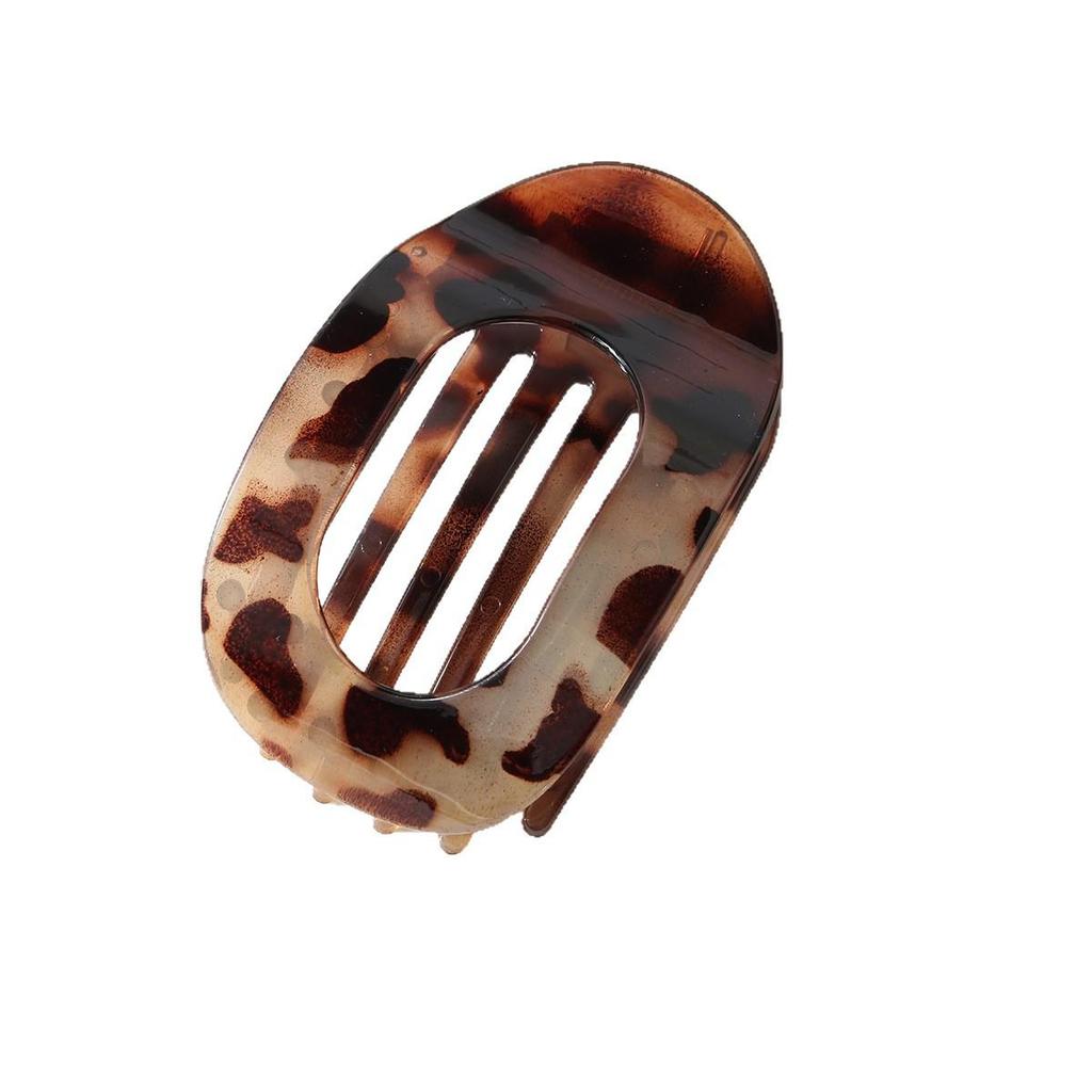Curved Oval Updo Hair Claw - Temperament Shark Clip