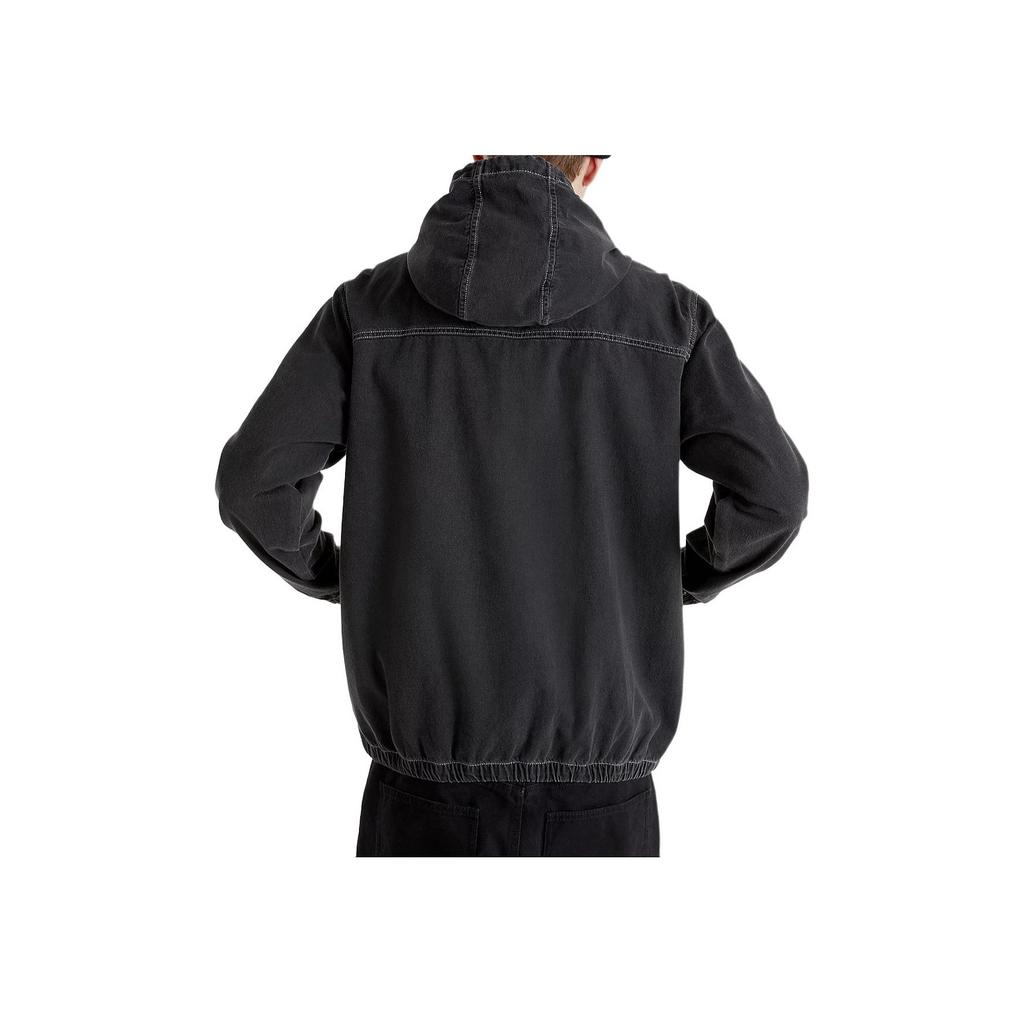 Vans Ashford Denim Solid Outdoor Casual Sports Zip Hooded Jacket Men jackets Black VN000G83Y7E