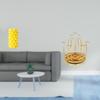 Porcelain Flower Vase And Rotating Cup Rack Stand for Tabletop Living Room Desk Ornament Plants