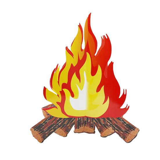Simulationsflamme 3D-Design Realistisch Einfache Montage Foto-Requisiten Beschichtetes Papier Lagerfeuer Musikparty Picknick Grill Flammen Dekoration Halloween