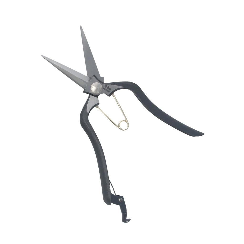 Senkichi Kin Slim Bud Pruning 195mm Overall Cutting Thickness of Live Wood up to Type Shears, Hand-Forged, Length, 8mm, Screw/Bolt