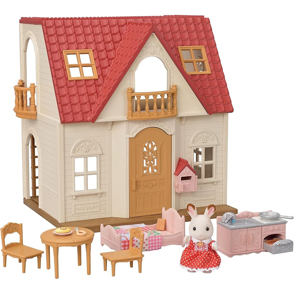 

Sylvanian Families EPOCH Dollhouse Starter Set for Ages 3 and Up with ST Mark Certification