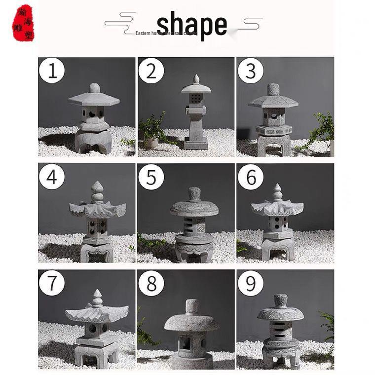 Bluestone Stone Lantern: Zen Landscape Decoration for Gardens and Courtyards