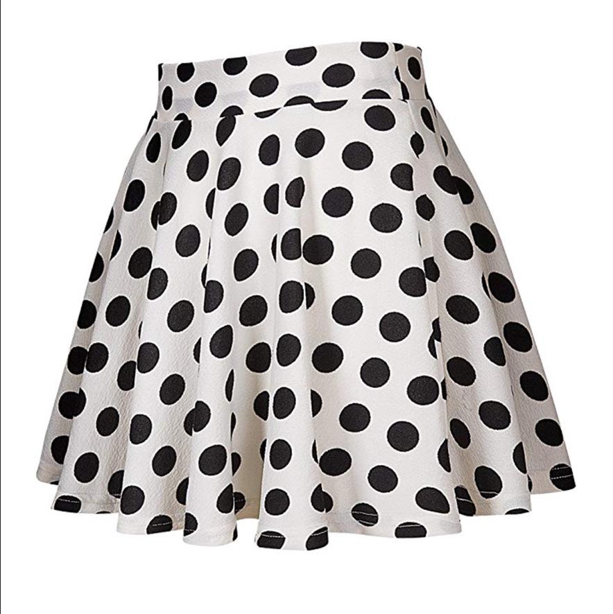 European & American Women's Versatile Stretchy Flared Mini Skirt - Casual Skateboard Skirt