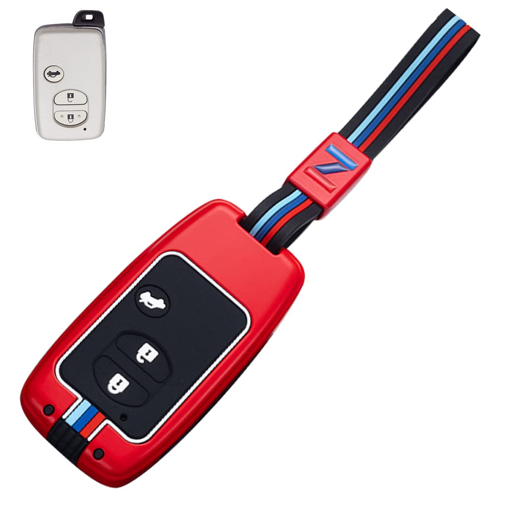 

Чехол для ключа для смарт-ключа Toyota Чехол для ключа 3 кнопки Сплав цинка Силикон Эксклюзивный дизайн Toyota Подходит для TOYOTA Aqua 86 Mark X SAI Prius Prius