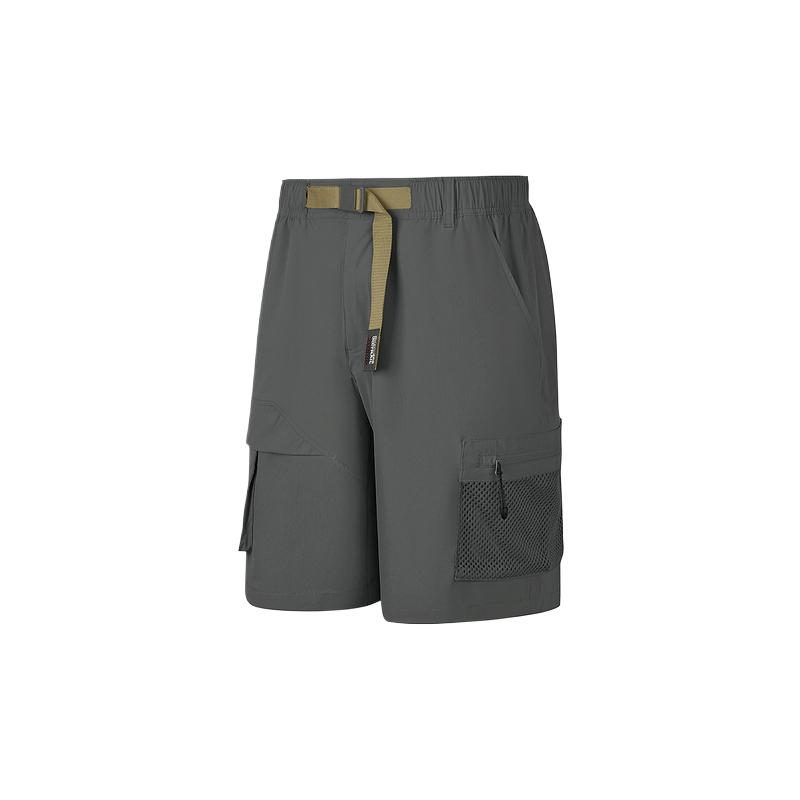 Skechers Fashionable Comfortable Casual Versatile Solid Color Work Shorts Men shorts Volcanic-Gray P225M056-04YJ XL