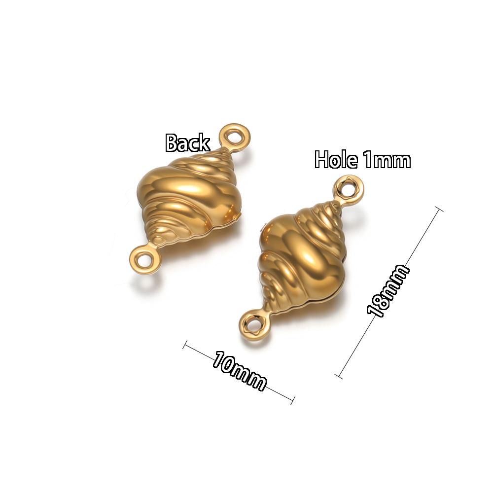 20Pcs Stainles Steel Hollow Ocean Pendants Sea Shells Lobster Starfish Charms DIY Necklace Marine Animal Pendant Jewelry Making