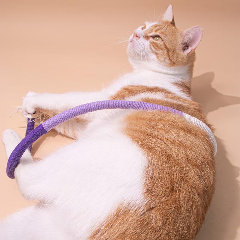 HOUYA Silent Durable Cat Chew Rope Toy (2-Pack)