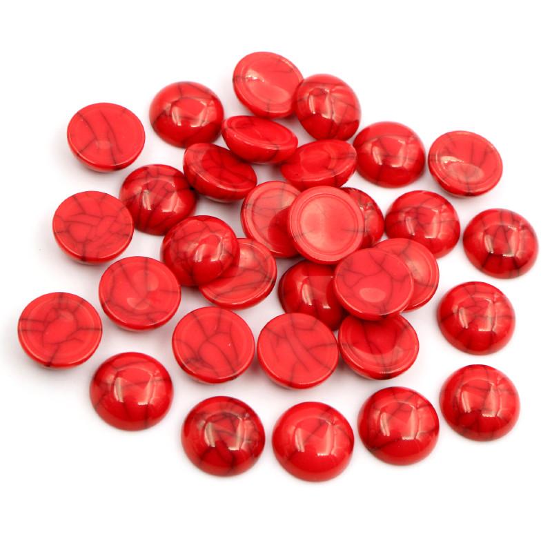 40pcs/lot 8mm 10mm 12mm Mix crack Colors Natural Cracked Style Flat back Resin Cabochons For Bracelet Earrings accessories