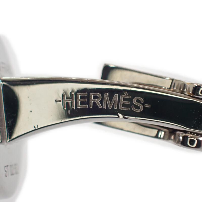 HERMES   Cuffs Silver/black Metal Mens