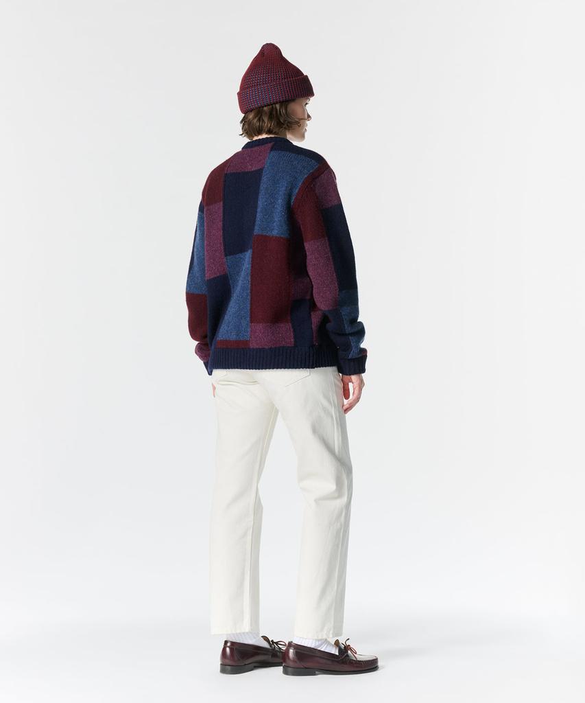 Noah (U) Shetland Patchwork Cardigan Multi