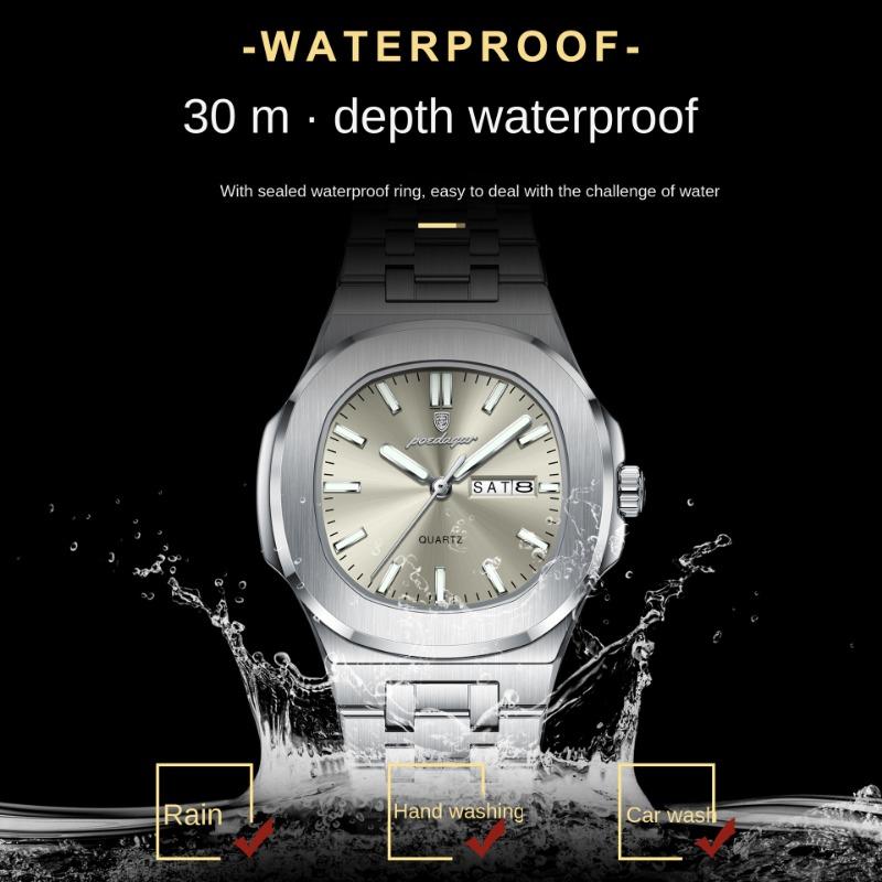 New Top Brand Ultra-thin New Women's Watch Waterproof Luminous Luxury Quartz Double Calendar Watch