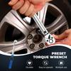 Preset Torque Wrench Kit 3/8" 1/4" 1/2" inch Adjustable Torque Wrench 72 Tooth Socket Wrench Mechanical  Repair Tool 5-350 N.m