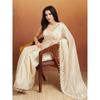 Elegant Mirror Work Fandy Satin Satin Saree Collection