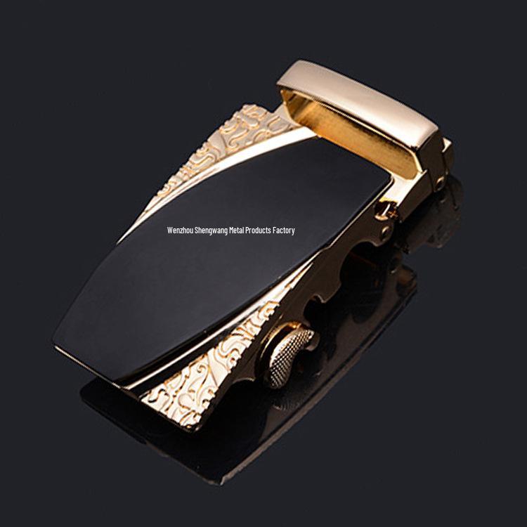 Men's Automatic Buckle Leather Belt
