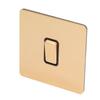 Button Plate Switch Imitation Gold Color Double Control Stainless Steel Panel Wall Push Button