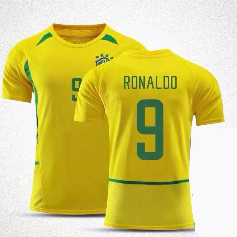 Vintage jersey 0607AC Milan No. 22 Kaka national team Brazil France Portugal short-sleeved home and away jersey