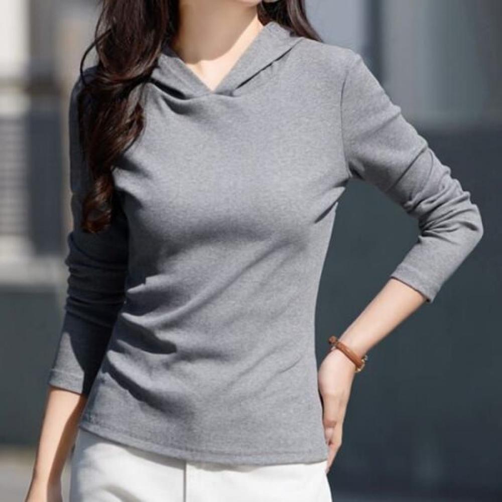 Navava Women Casual Long Sleeve Hooded T shirT nT2260