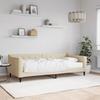 VidaXL Daybed with Mattress Cream 90x200 Cm Fabric 3197412