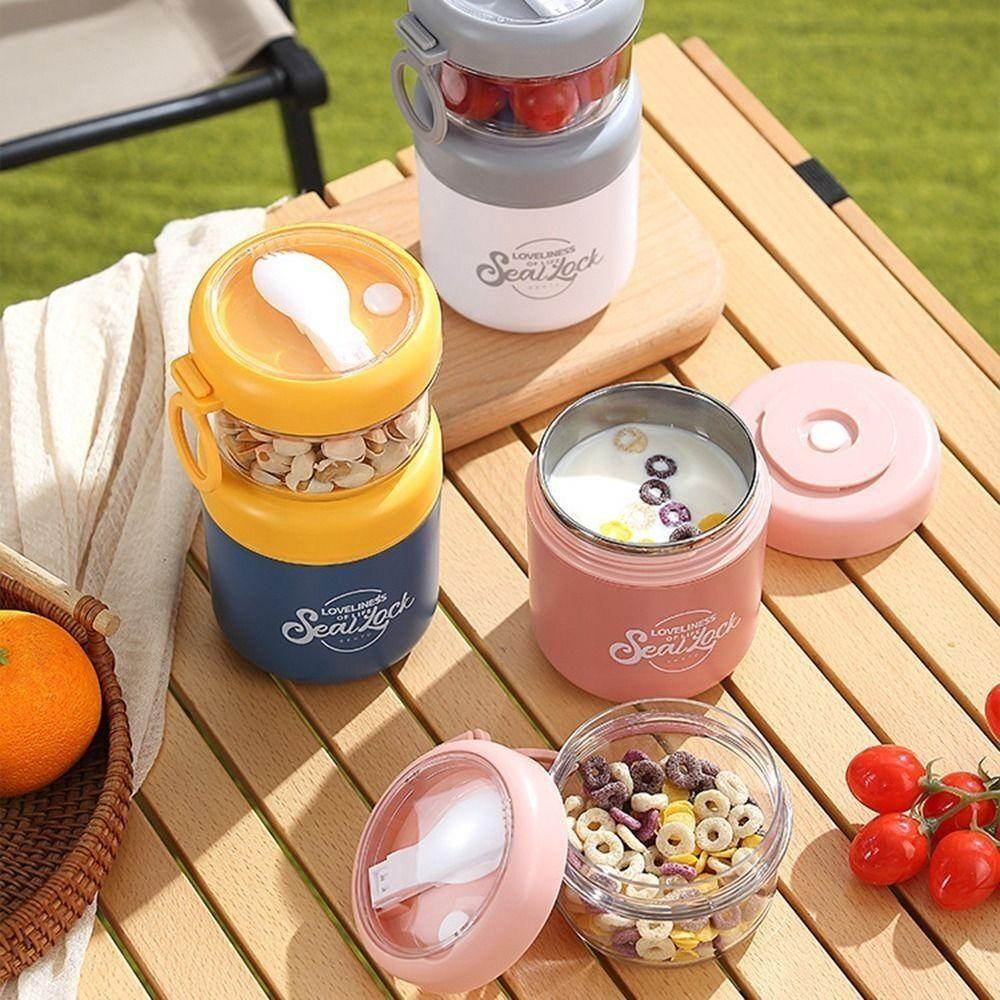 Stainless Steel Breakfast Cup Multifunction Vacuum Flasks New Yogurt Mug  Kitchen Accessories