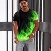 Men's 3D Printed T-Shirt Graphic Outdoor Short Sleeve Neck T-Shirt Top Tees Pullover Streetwear