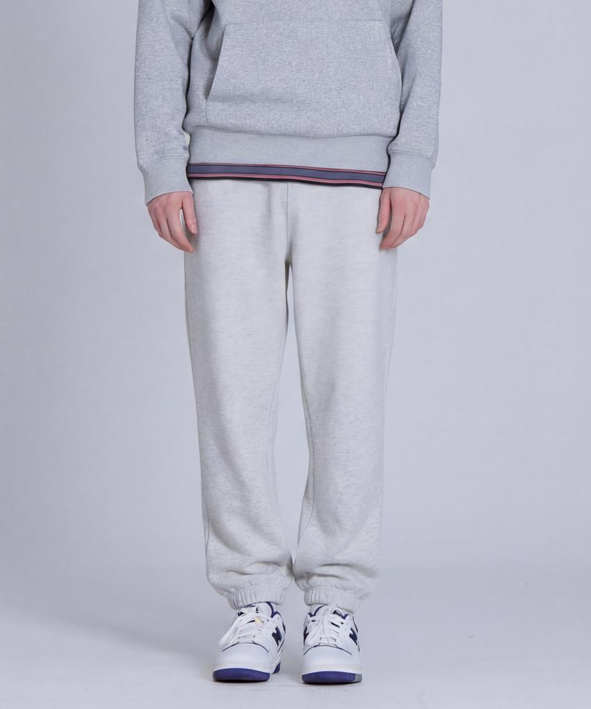 BASIC HOUSE Brushed Terry Jogger Pants Light Gray Lapt7101