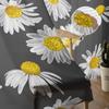 Daisies Watercolor Texture Tulle Curtains Living Room Kitchen Chiffon Curtain Bedroom Balcony Sheer Curtain Fashion Home Decor