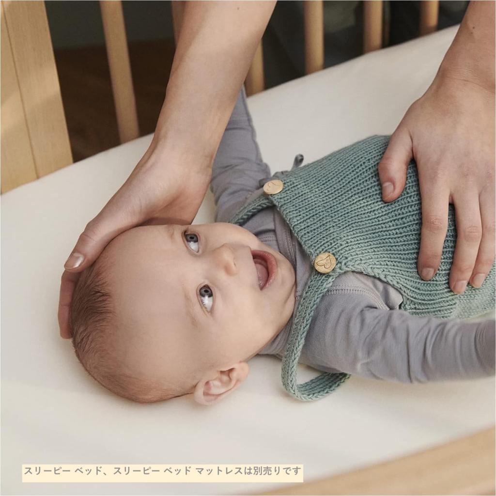 Stokke Sleepy Mini Bed Waterproof Sheet White Baby Comforter Bedding Bed Pad Breathable 2 Layer Soft Mesh Material Waterproof Material Machine