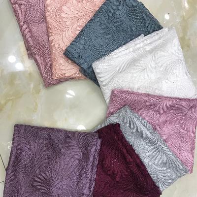 1 Yard Brautkleid Spitzenstoff Elegantes Afrikanisches Stickerei-Spitzenstoff Nigerianischer Tüll-Spitzenstoff Für Hochzeitsfeierkleid