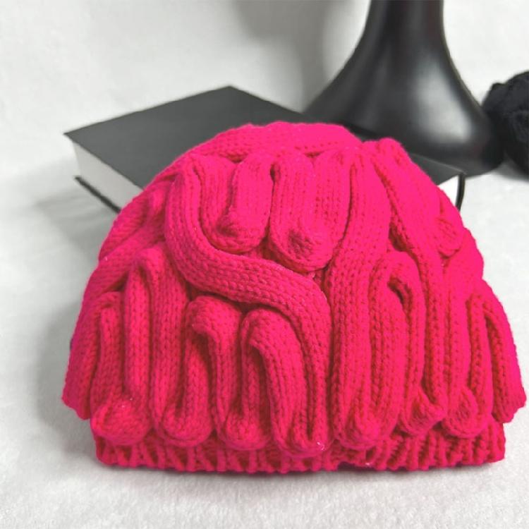 Winter Warm Novelty Hat for Adult Cerebrum Hat Pullover Skull Hat for Outdoor Activity Halloween Dressingup Headwear