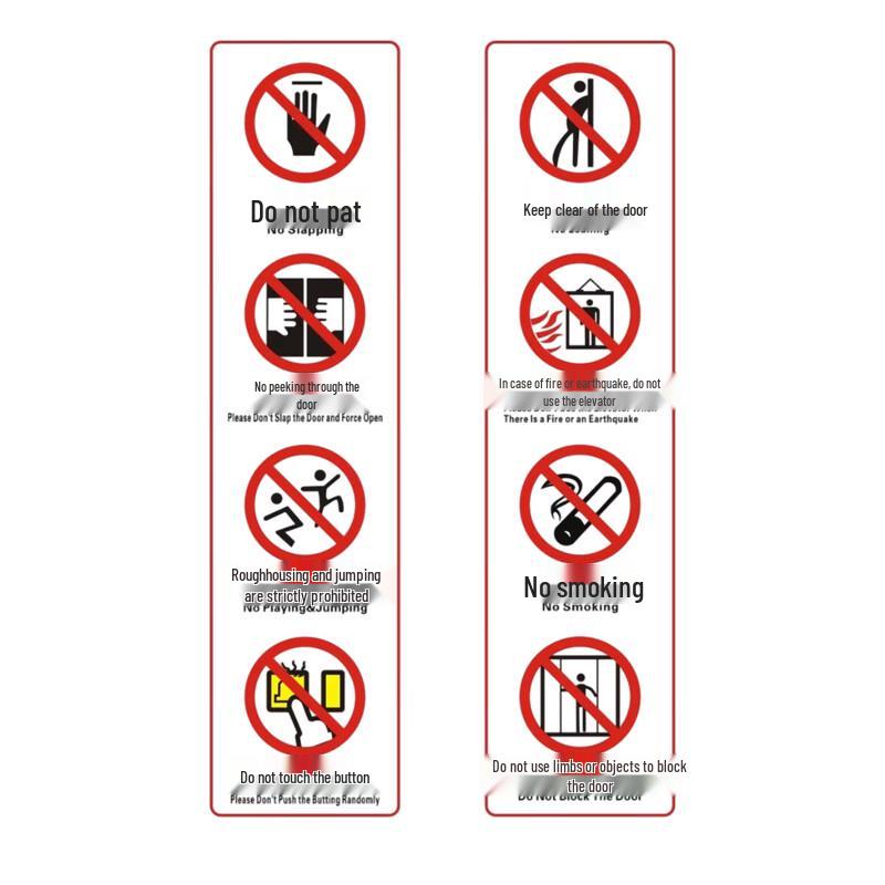 

Elevator Safety Signs