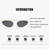 Fashion Korean Luxury  Cat Eye Sunglasses Women Unique Small Oval Sun Glasses Metal Frame Cool Triangle Eyewear Uv400