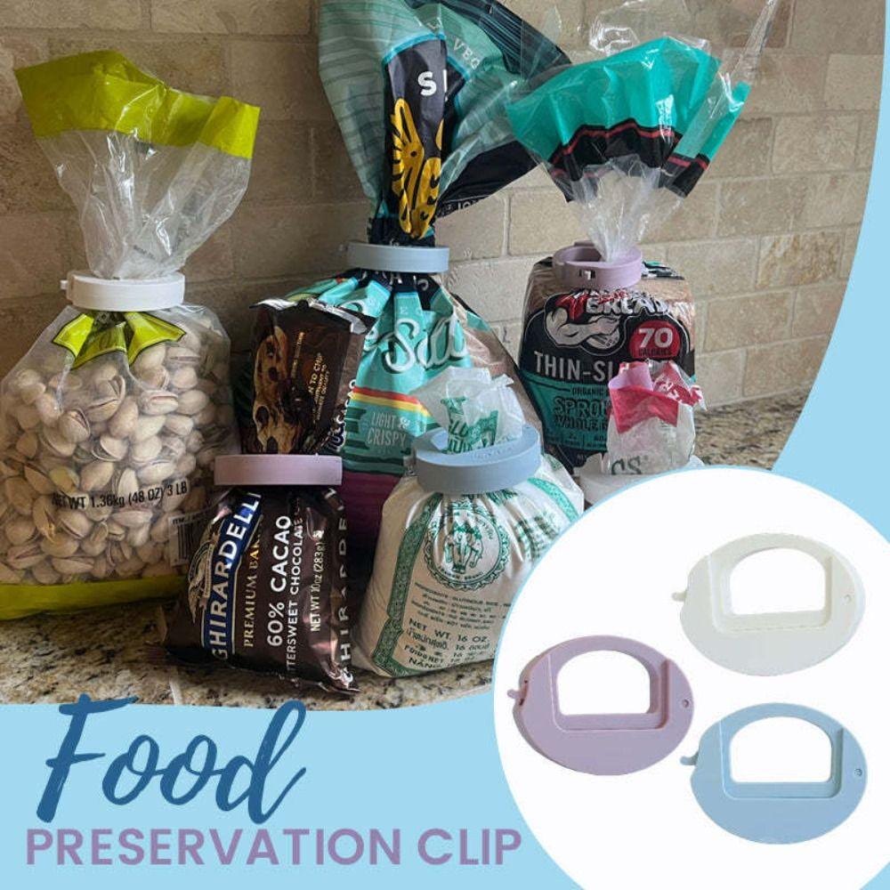 Large Opening Chip Bag Clips Toothed Design Kitchen Food Sealing Clip Creative Snack Bag Clip
