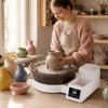 Pottery Wheel for Adults, 36 and 28 Cm Turntables, 450W Electric Table Top Pottery Wheel with Foot Pedal, 30-300 RPM Adjustable Speed, Detachable