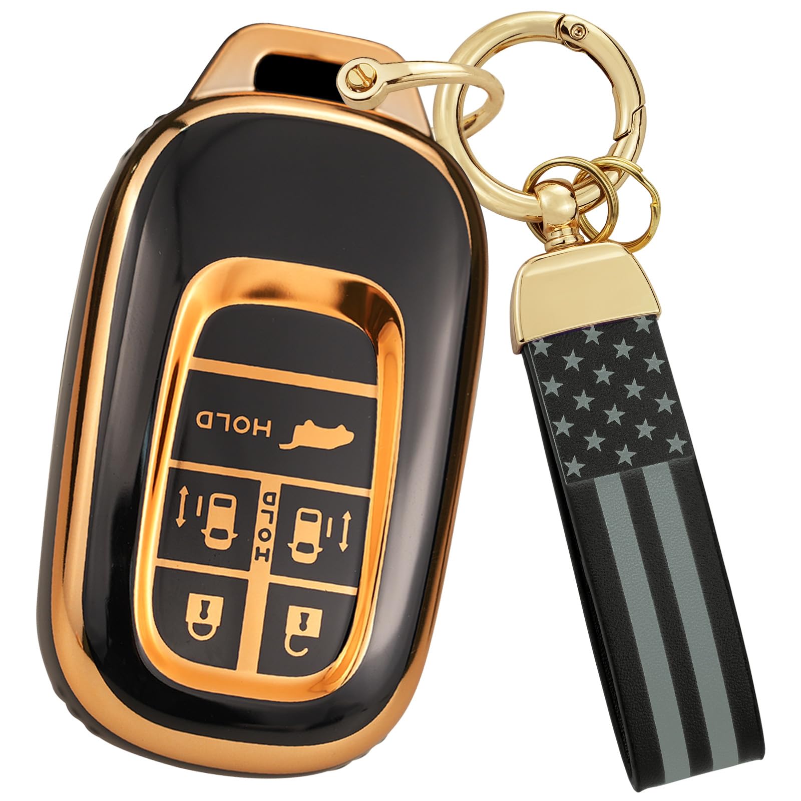 

[KUNIO] Honda 5 Button Key Case Key Holder Silicone Compatible with Honda Odyssey Odyssey чёрный