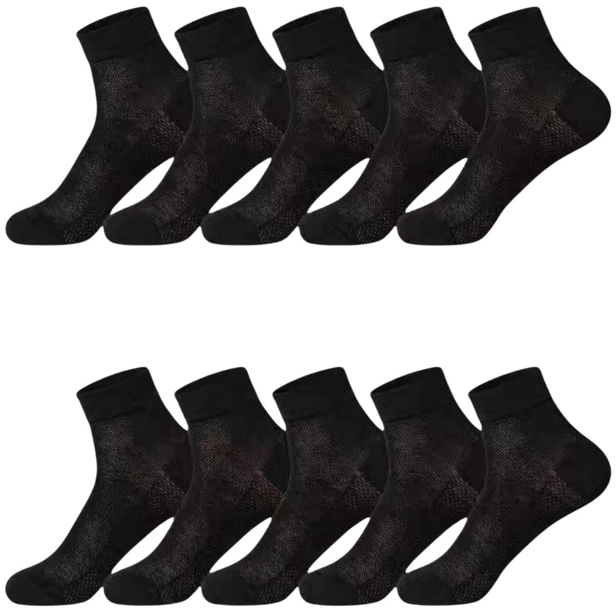 

5 пар 168-пиновых весенне-летних мужских сетчатых носков среднего размера, дышащие однотонные носки из полиэстера и хлопка, спортивные носки One Size