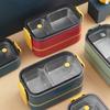 Bento Box Food Container Wheat Straw Material Lunch Box Stainless Steel Leak-Proof