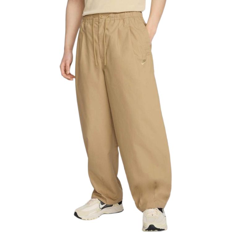 Nike Casual Pants Men's Beige Moderate Straight Fit Pants HJ1974-297