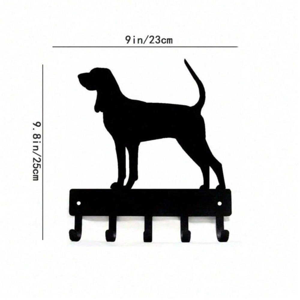 

Vintage Farmhouse Wall Hooks with Coathooks, Entryway Pet Dog Organizer for Leash Towel Coat, Rustic Metal Decor for Living Room Bathroom Kitchen TY2047-9in