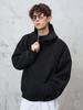 Unisex Heavyweight Half-Zip Hoodie with 3D Panel & Stand-up Collar for Autumn/Winter