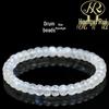 Hongxirui Blue Moonstone Drum Bead Bracelet - Old Style Straight Cut Disc Beads